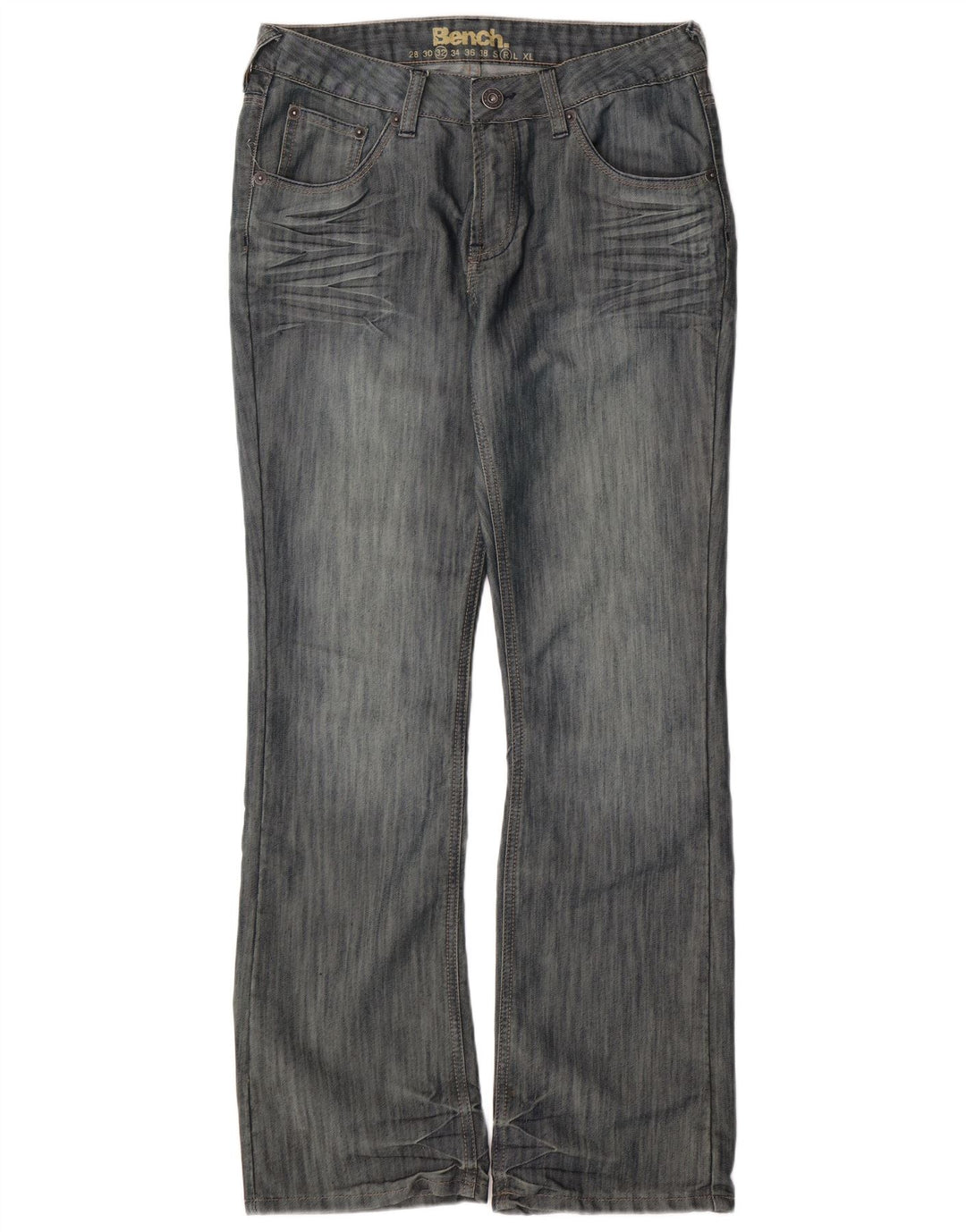 Męskie dżinsy Bootcut BENCH o regularnym kroju W32 L31 Niebieska bawełna