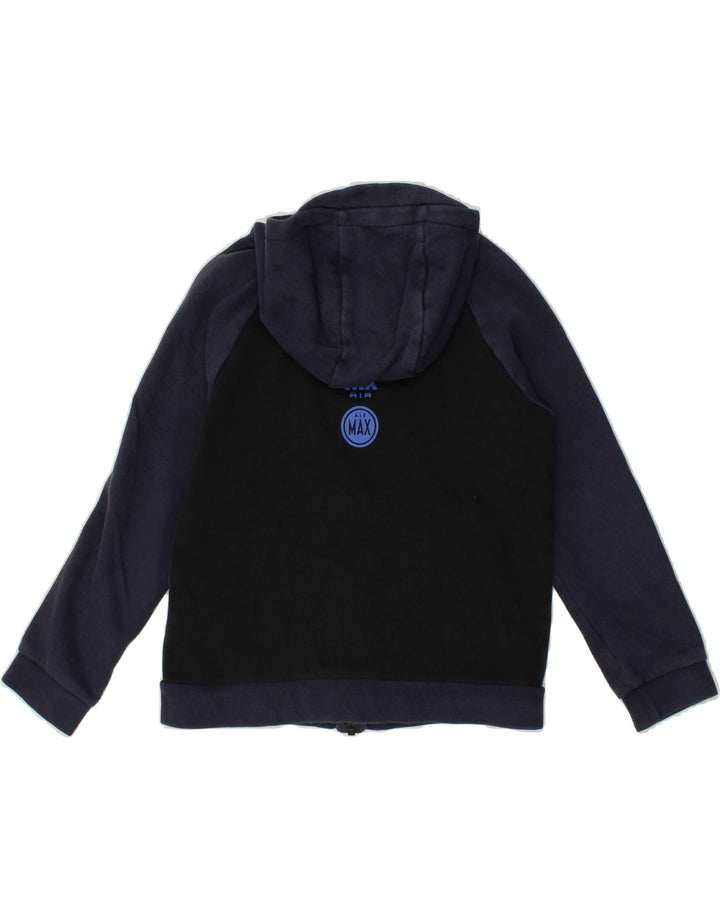 PUMA Boys Graphic Zip Hoodie Sweater 10-11 Years Medium Navy Blue Vintage Puma and Second-Hand Puma from Messina Hembry 