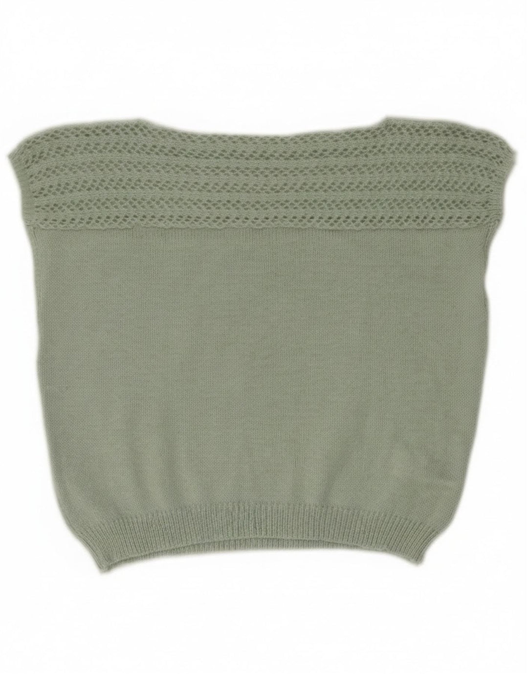 Damski podkoszulek Shein Crop Vest UK 14, średni zielony poliester