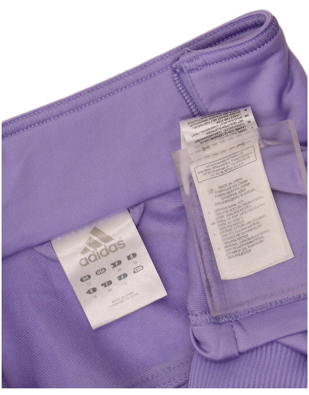 Damska kurtka dresowa ADIDAS UK 12, średni fiolet, poliester