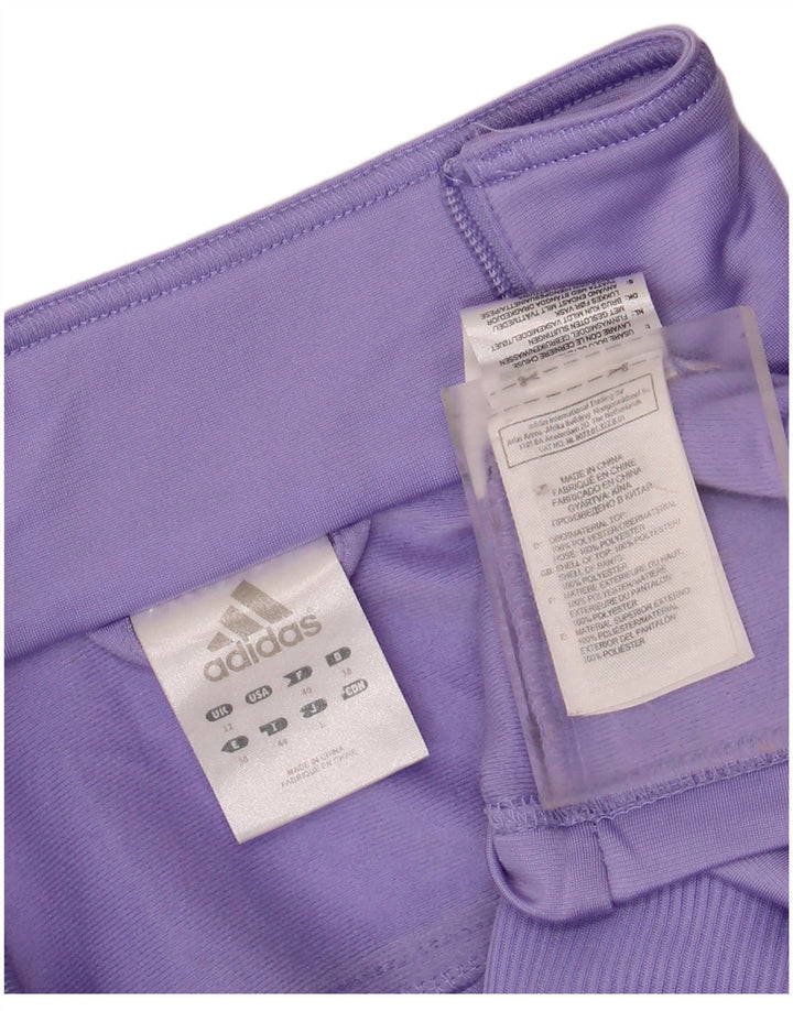 Damska kurtka dresowa ADIDAS UK 12, średni fiolet, poliester