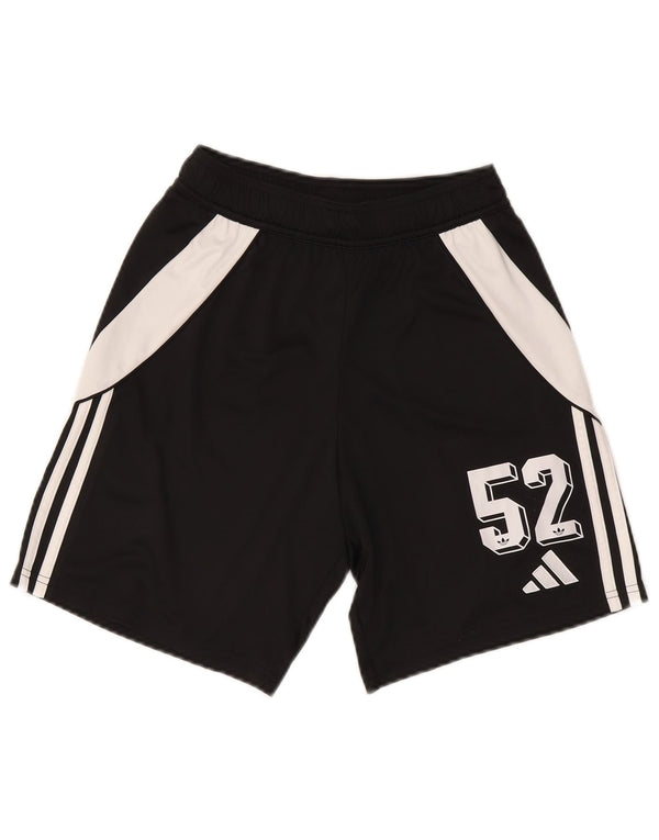 Męskie spodenki sportowe Adidas Aeroready Graphic, małe, czarne, z blokami kolorów