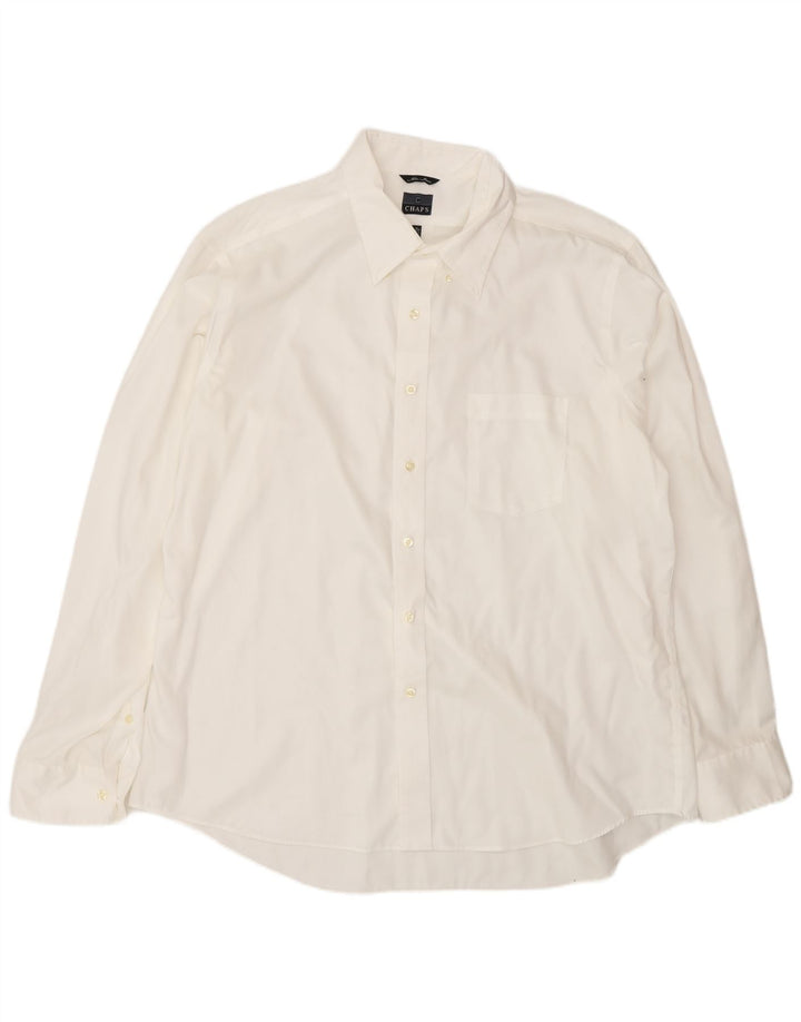 Koszula męska Chaps rozmiar 18 2XL, biała bawełna