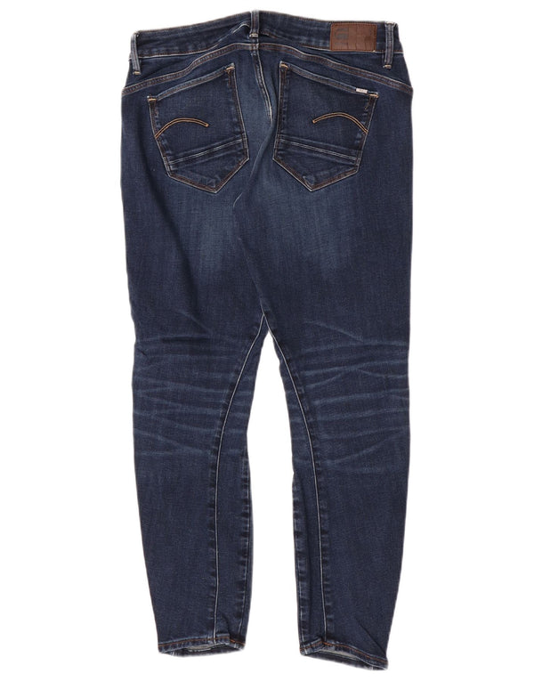 Damskie jeansy skinny G Star 3D Arc Crop W30 L26 Niebieskie bawełniane