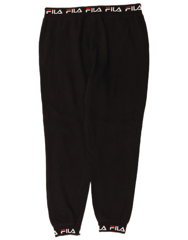 Damskie spodnie dresowe Fila Graphic Joggers UK 18 XL, czarne, bawełniane