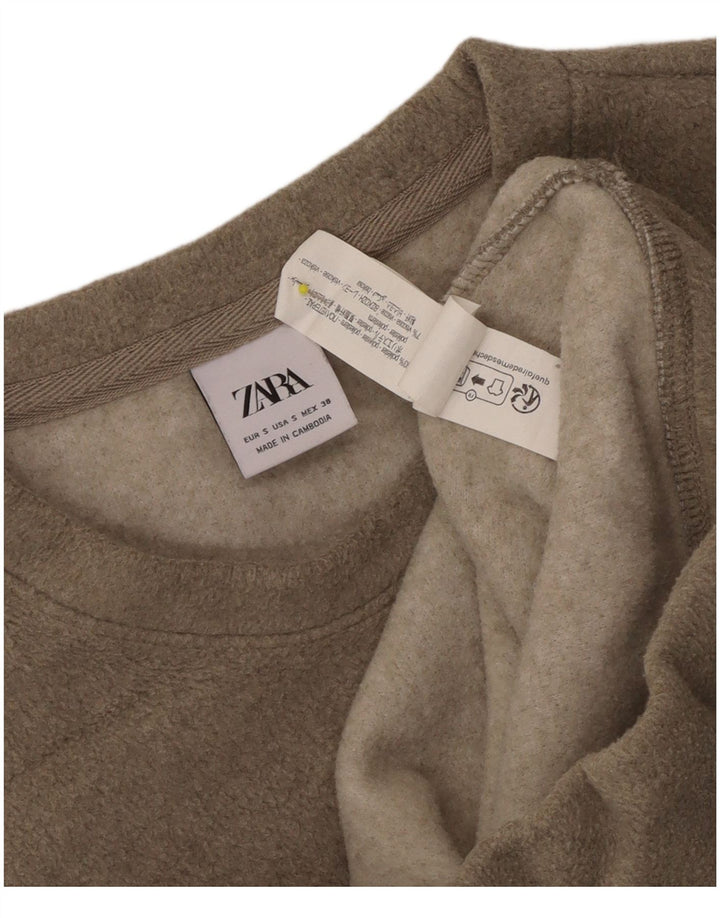 Męski sweter o luźnym kroju Zara, mały beżowy poliester
