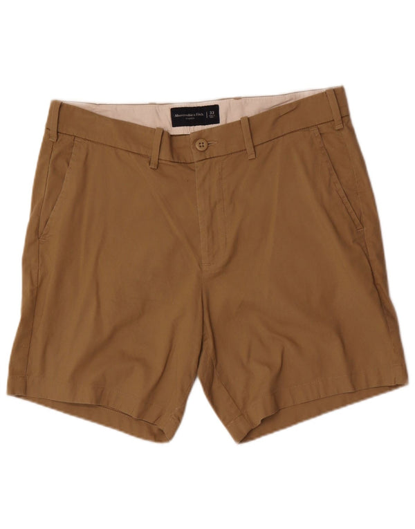 Męskie spodenki chino Abercrombie & Fitch W33 w kolorze średniego beżu, bawełniane