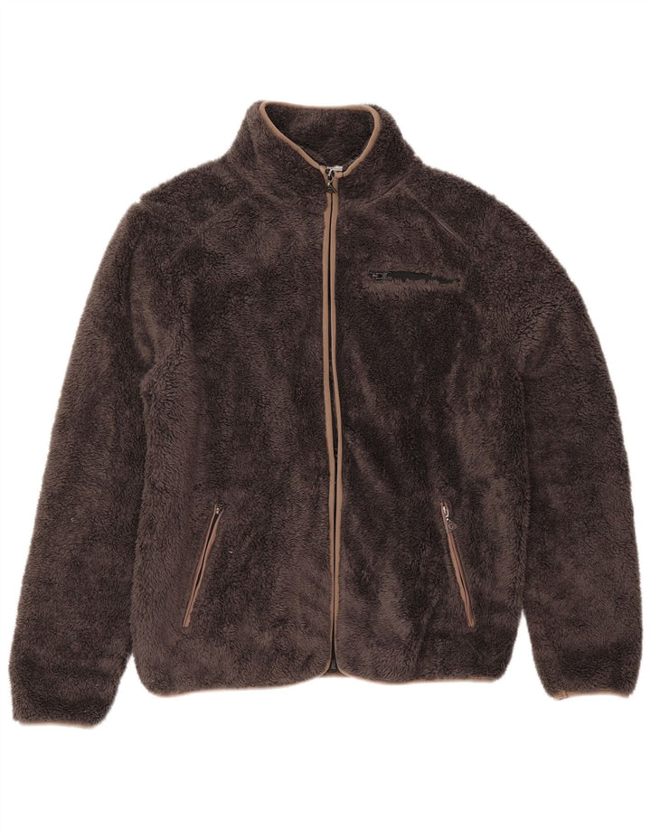 Damska kurtka polarowa Carrera o luźnym kroju UK 18 XL, brązowy poliester