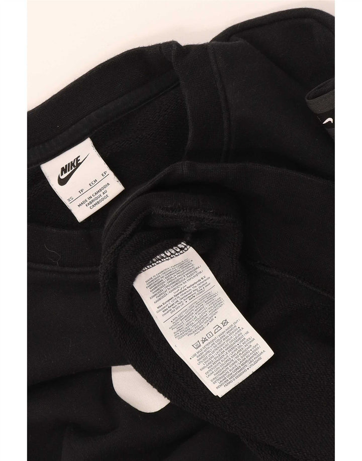 Męska bluza z grafiką Nike, sweter XS, czarna, bawełniana