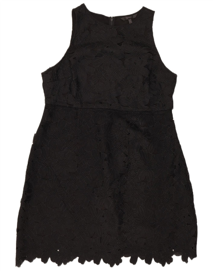 Damska sukienka płaszczowa bez rękawów Coast UK 18 XL Czarny kwiatowy poliester