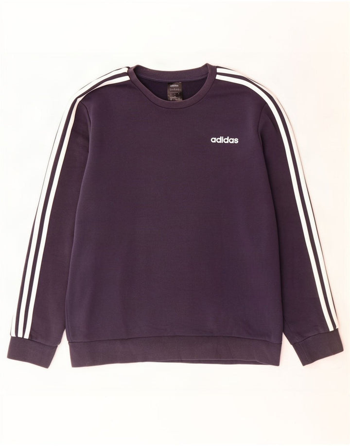 Adidas Męska Bluza Sweter Duża Granatowa Bawełna