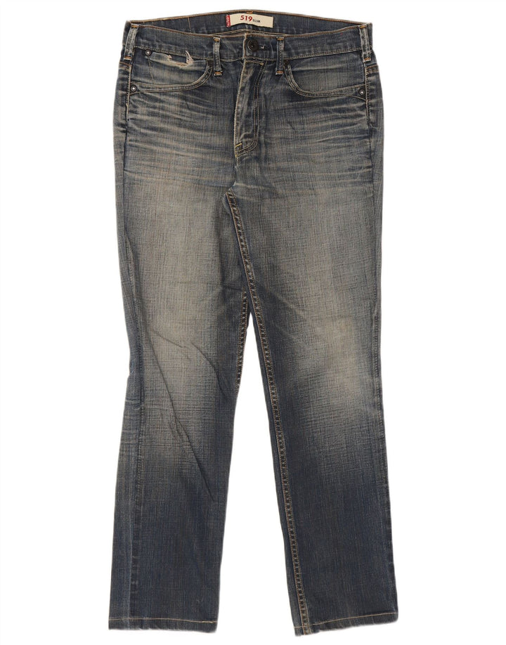 Męskie jeansy Levi's 519 Slim W34 L30 Niebieskie