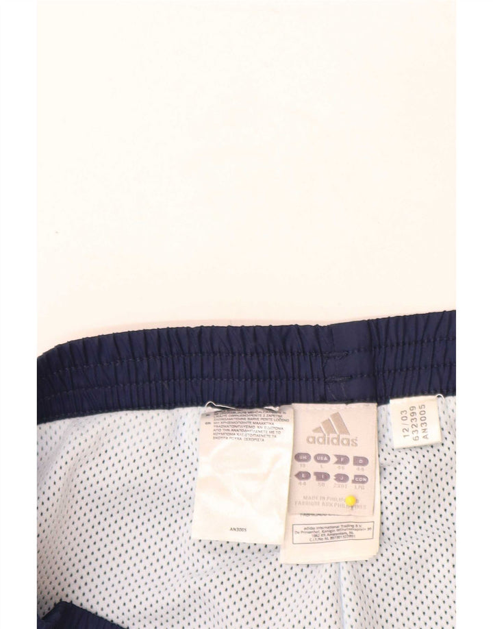 Damskie spodnie dresowe Adidas UK 18 XL granatowe, poliestrowe