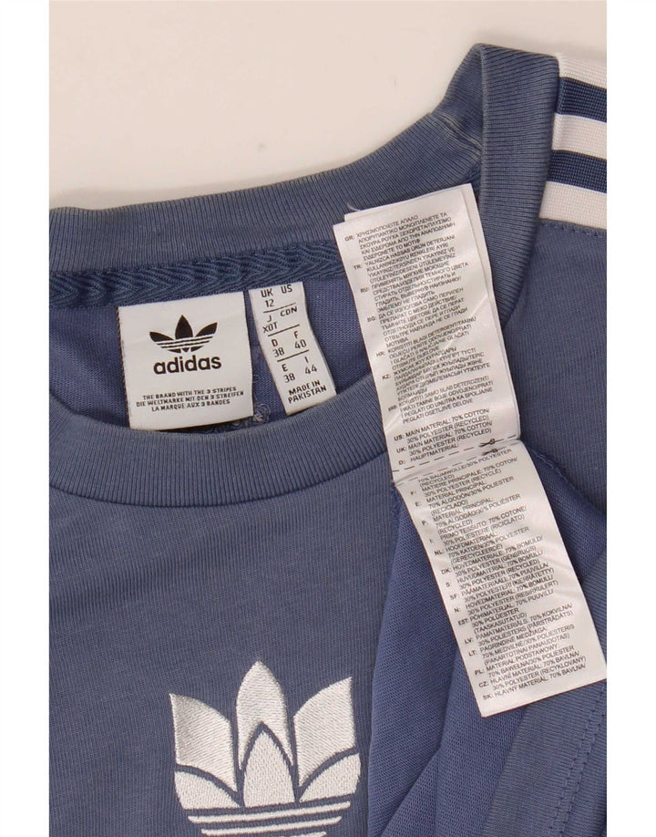 Damska koszulka Adidas Top UK 12 Medium Blue Cotton
