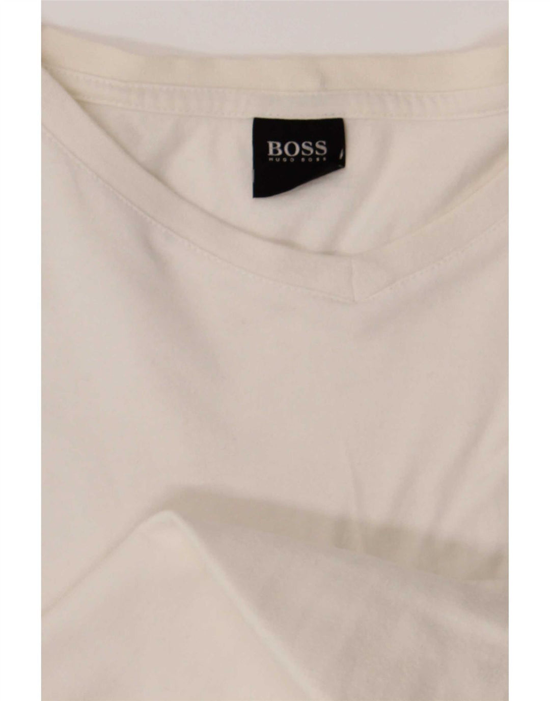 T-shirt męski Hugo Boss, top XL, biała bawełna
