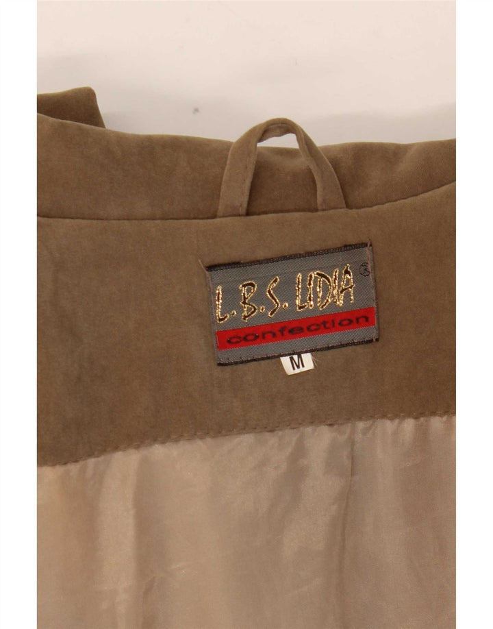 Damska kurtka motocyklowa w stylu vintage UK 14, średni khaki