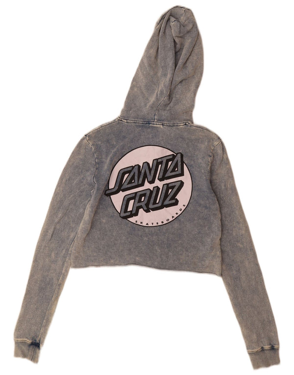 Damski sweter z kapturem Santa Cruz Graphic, UK 6 XS, niebieski Tie Dye Cotton