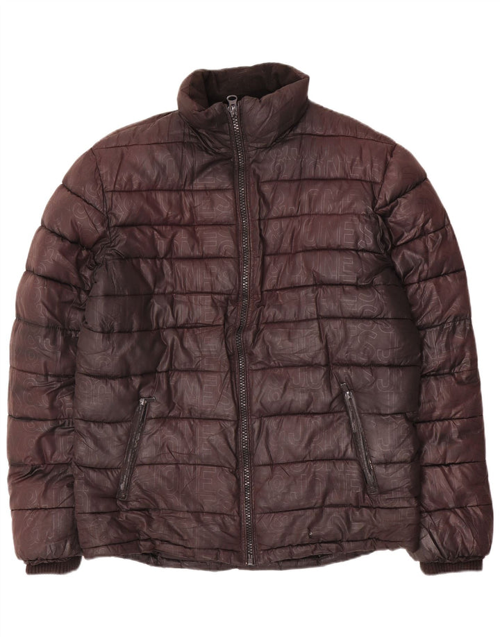 Męska ocieplana kurtka Jack & Jones UK 40, duża brązowa