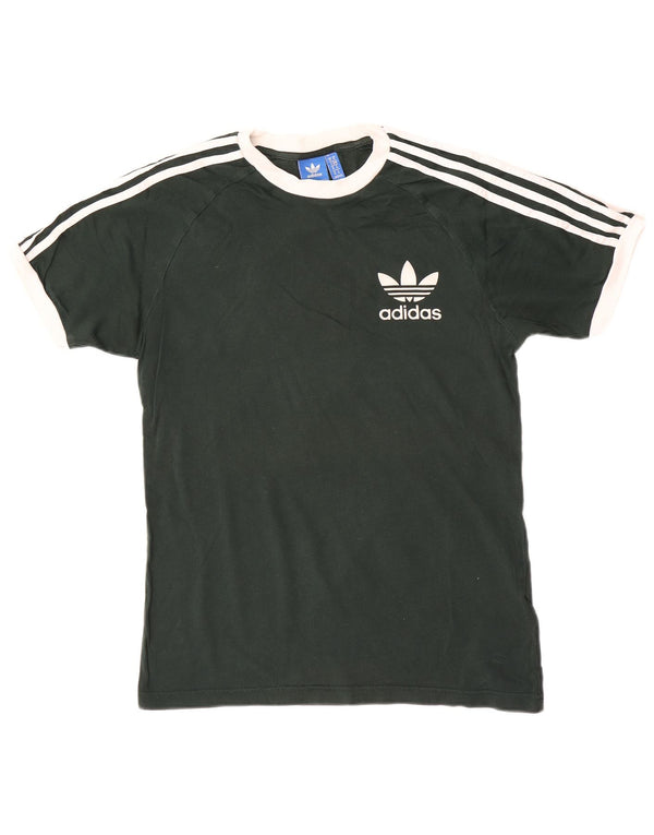 Męska koszulka z grafiką Adidas, średnia, zielona bawełna