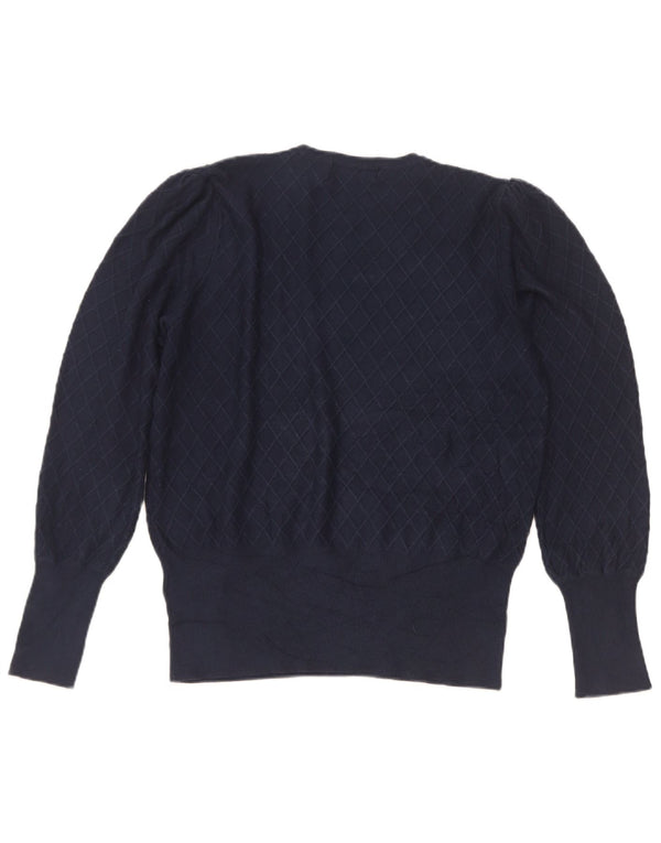 Sweter damski Marks & Spencer z okrągłym dekoltem, UK 12, średni granatowy