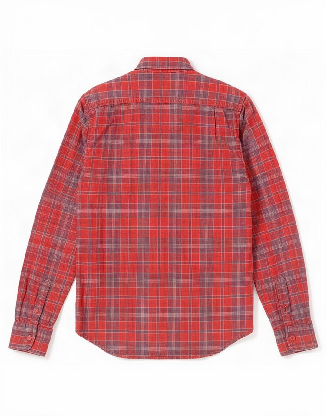 Męska koszula flanelowa Superdry, duża, bawełniana w czerwoną kratę