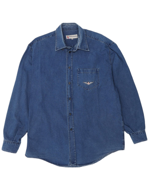 Armata Di Mare Mens Denim Shirt IT 54 XL Blue