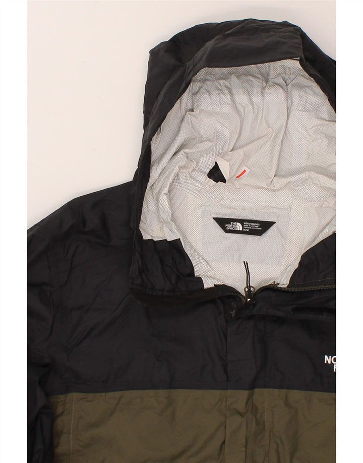 Męska kurtka przeciwdeszczowa z kapturem THE NORTH FACE UK 38, średni kolor khaki