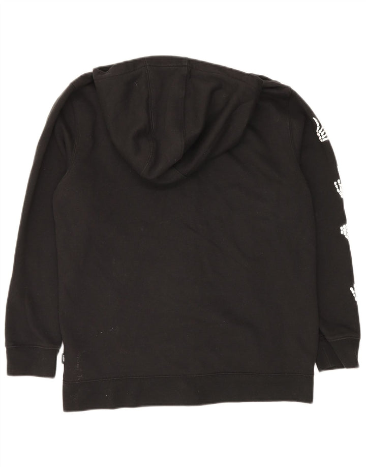 Damski sweter z kapturem i zamkiem błyskawicznym VANS UK 18 XL, czarny, bawełniany