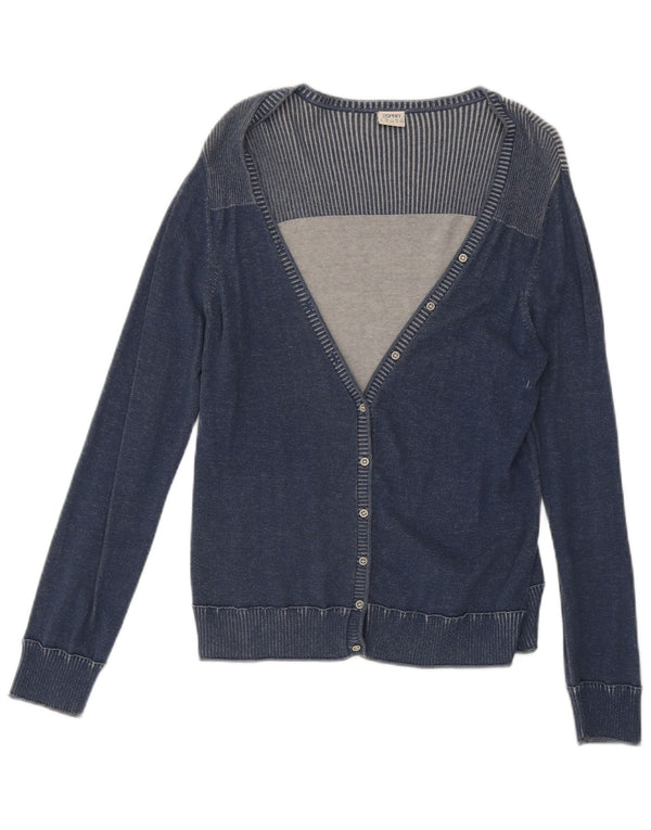 Sweter damski Esprit Cardigan UK 18 XL, niebieski, bawełniany w prążki