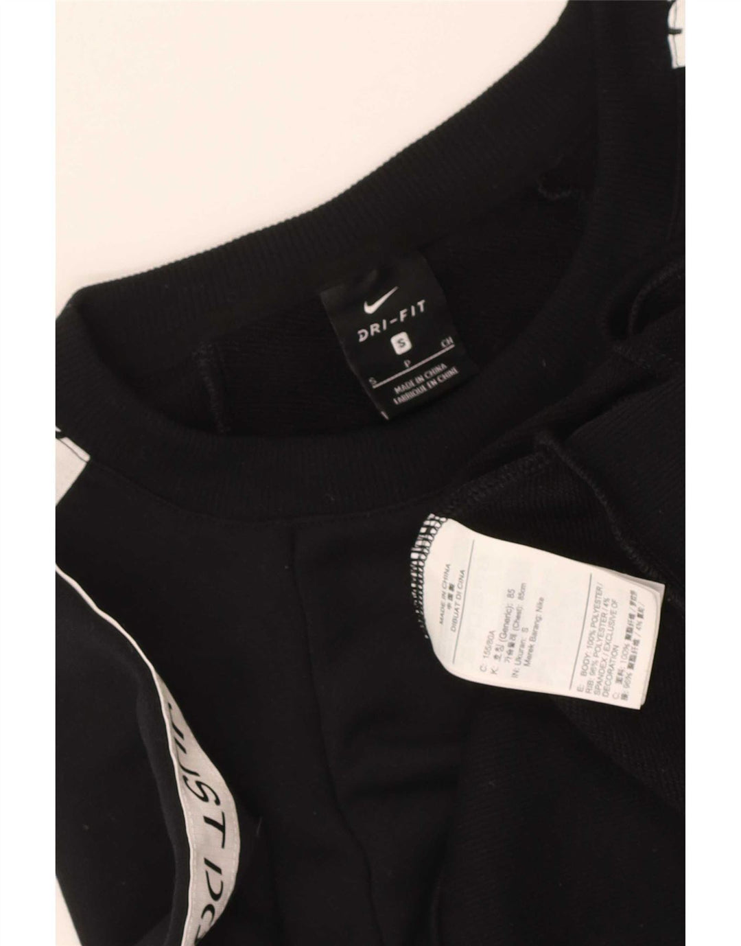 Damska bluza dresowa Nike Crop Graphic Oversize UK 10, mała czarna