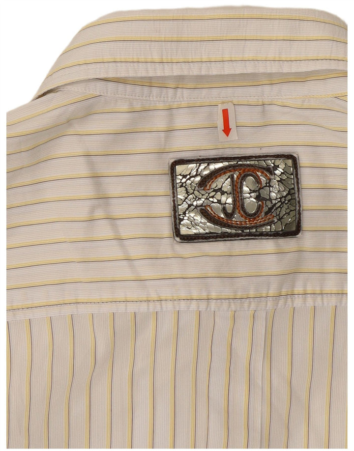 Koszula męska Just Cavalli 3XL w białe prążki