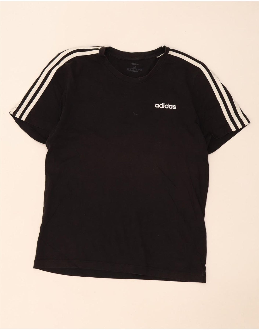Adidas Męski T-shirt Top Średni Czarny Bawełniany