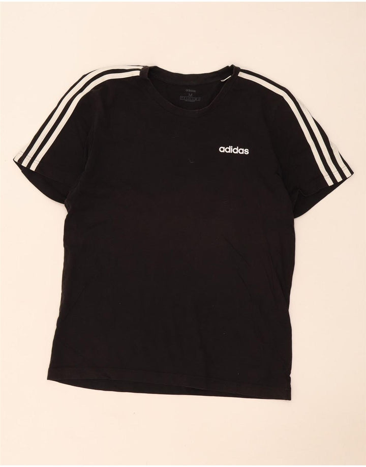 Adidas Męski T-shirt Top Średni Czarny Bawełniany