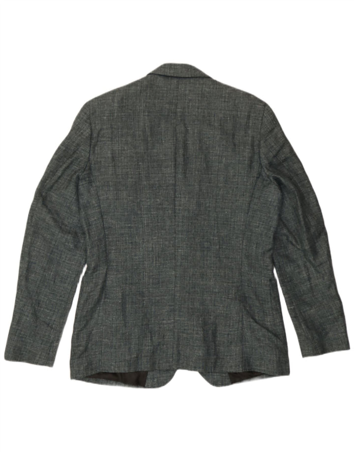 Męska marynarka zapinana na 2 guziki Reiss UK 42 XL Szara lniana