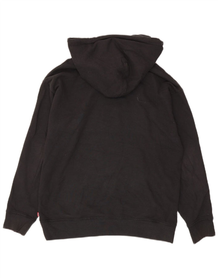 Męski sweter z kapturem i grafiką, duży, Levi's, mały, czarny