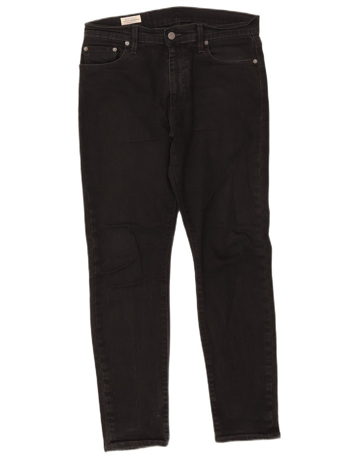 Męskie jeansy slim fit Levi's W30 L30 Czarna bawełna