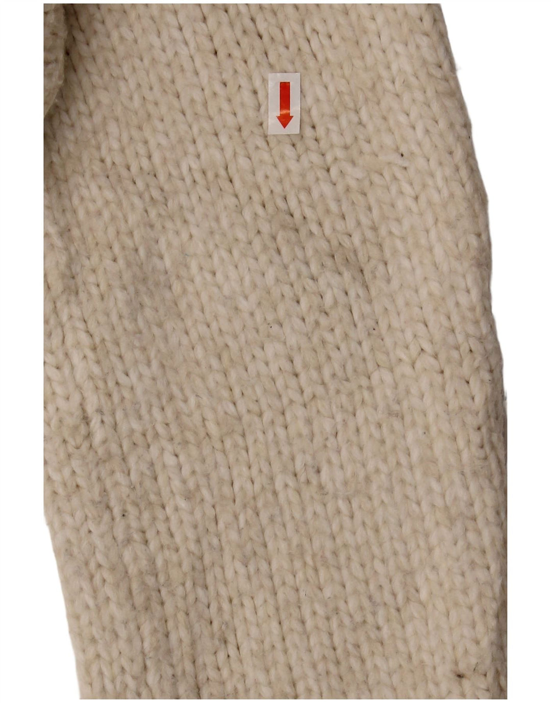 Damski sweter oversize ZARA z dekoltem w kształcie litery V, UK 10, mały w kolorze złamanej bieli