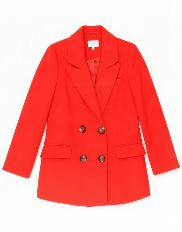 Warehouse Damska marynarka dwurzędowa UK 10 Small Red Poliester