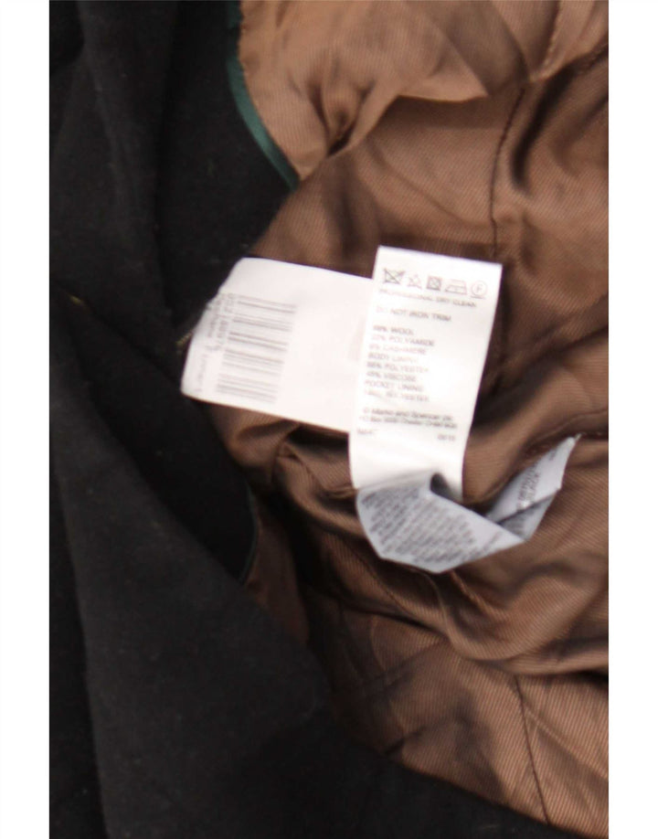 Marks & Spencer Płaszcz damski UK 14, średnia czarna wełna