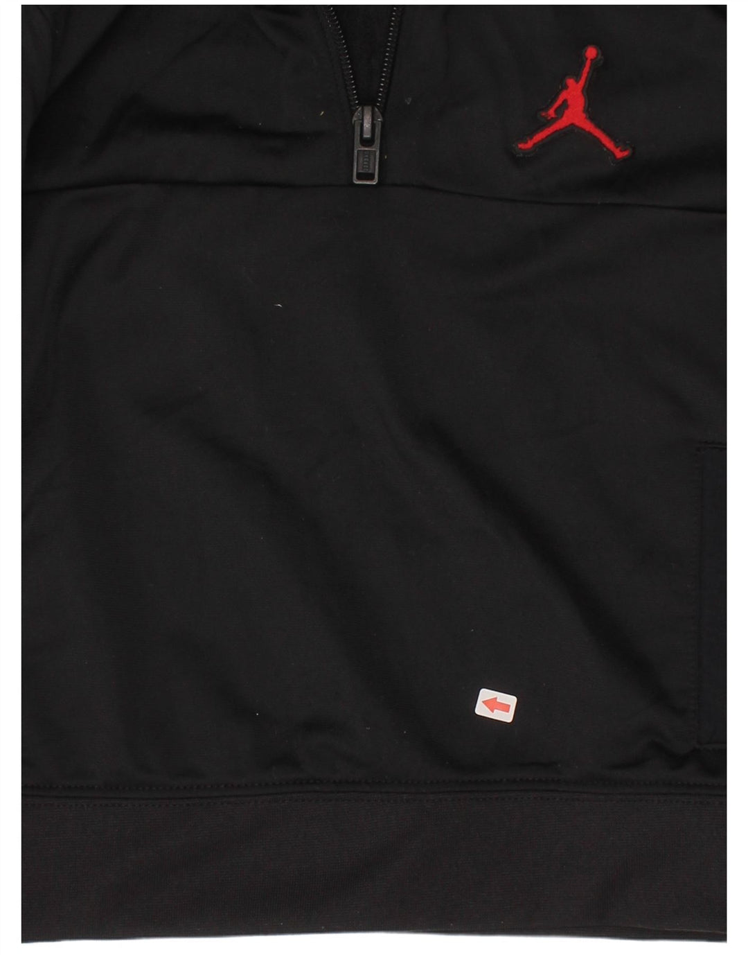 Chłopięcy sweter z kapturem i zamkiem błyskawicznym Jordan 2-3 lata, czarny poliester