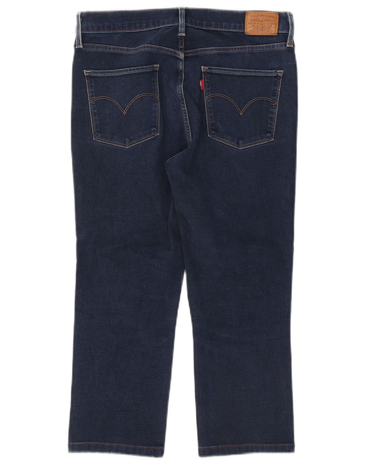Damskie jeansy Capri Levi's W30 L21 Niebieskie bawełniane