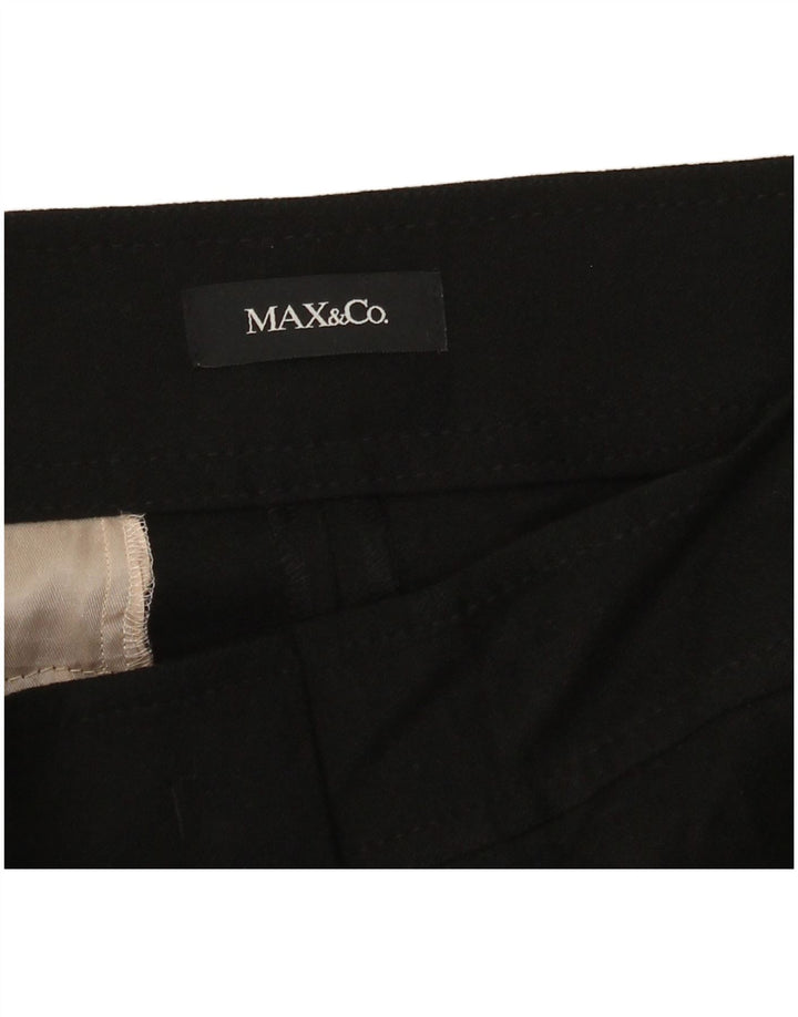 Damskie proste spodnie chino Max & Co. W30 L27 czarne
