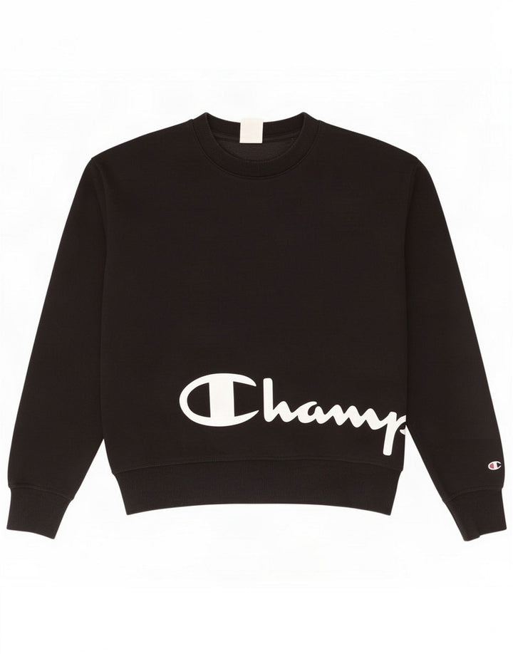 Bluza damska Champion Graphic Jumper UK 14 Medium Black