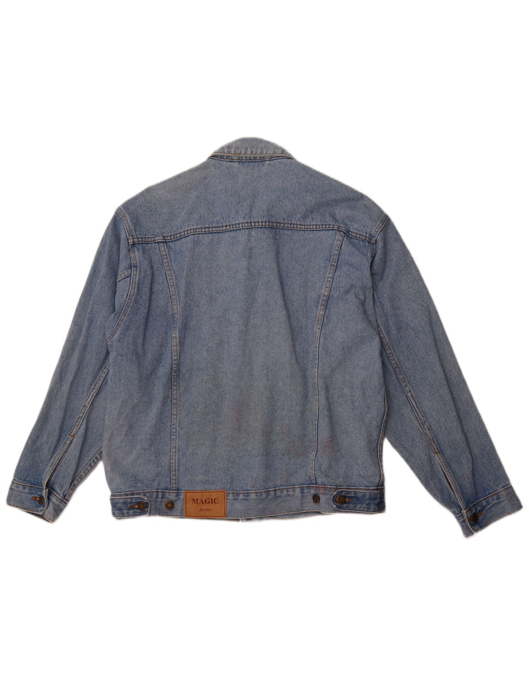 Damska kurtka dżinsowa MAGIC VENTURE UK 16, duża, niebieska, bawełniana