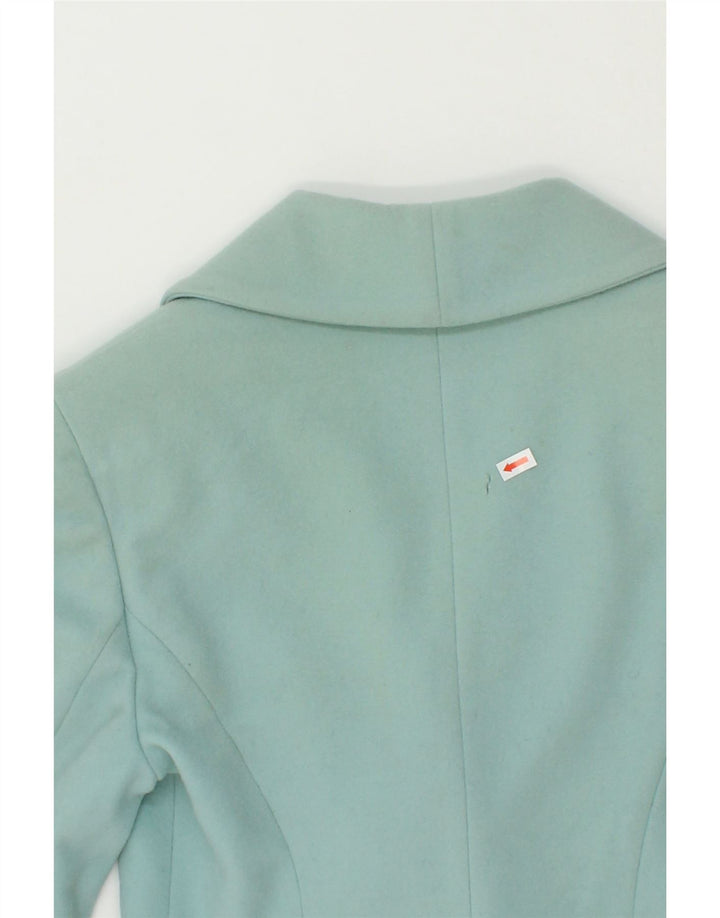 BYBLOS Womens Double Breasted Blazer Jacket IT 40 Small Blue Wool Vintage Byblos and Second-Hand Byblos from Messina Hembry 