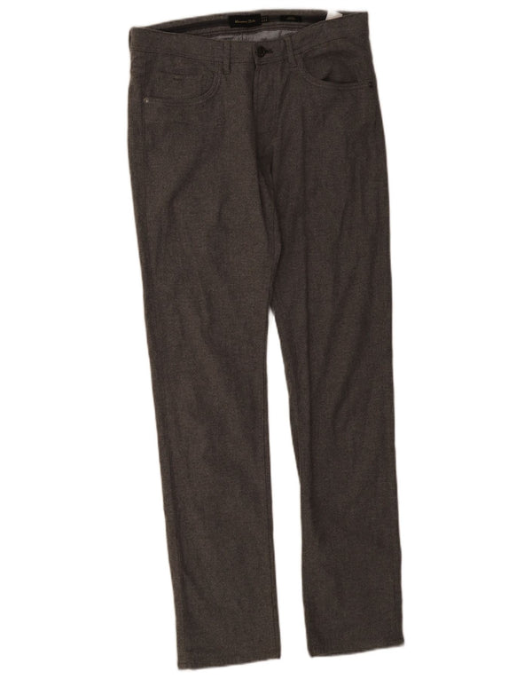 Spodnie męskie Massimo Dutti Slim Fit EU 38 Small W30 L32 Szara bawełna