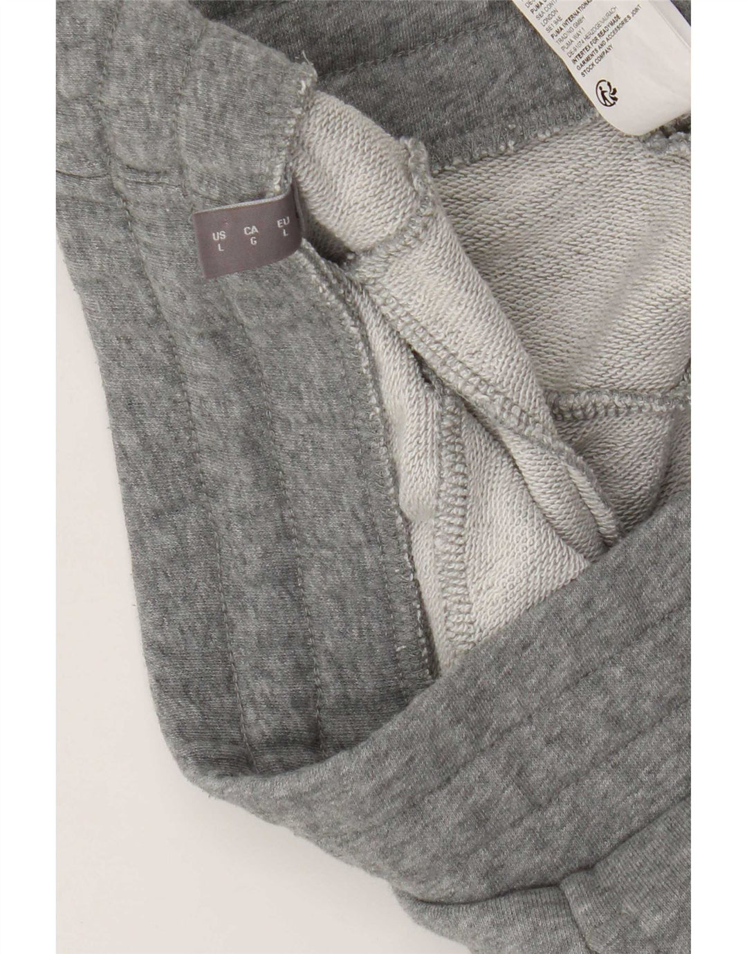 Męskie spodnie dresowe Puma Joggers, duże, szare, bawełniane