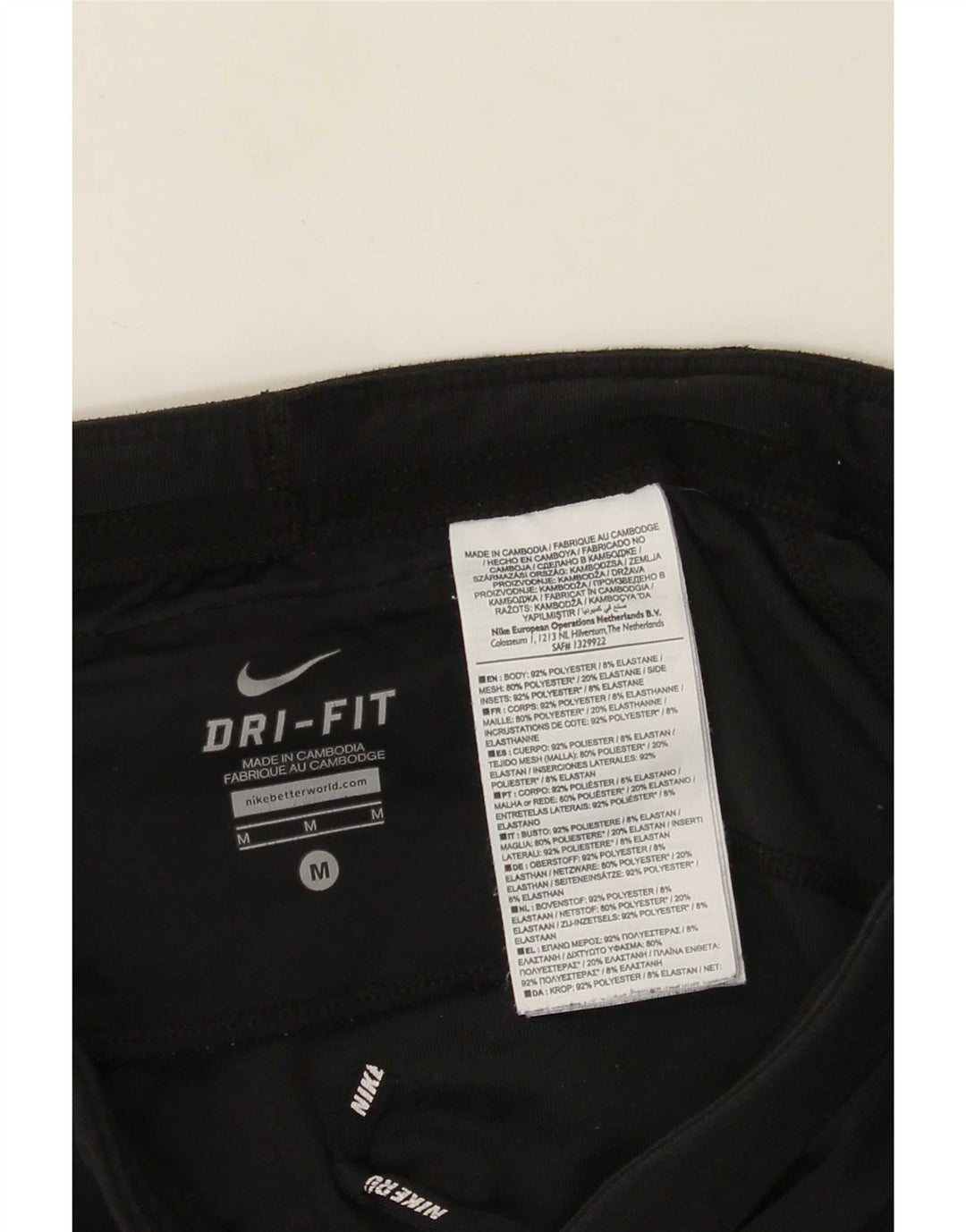 Damskie legginsy Nike Dri Fit Capri UK 12, średni czarny poliester