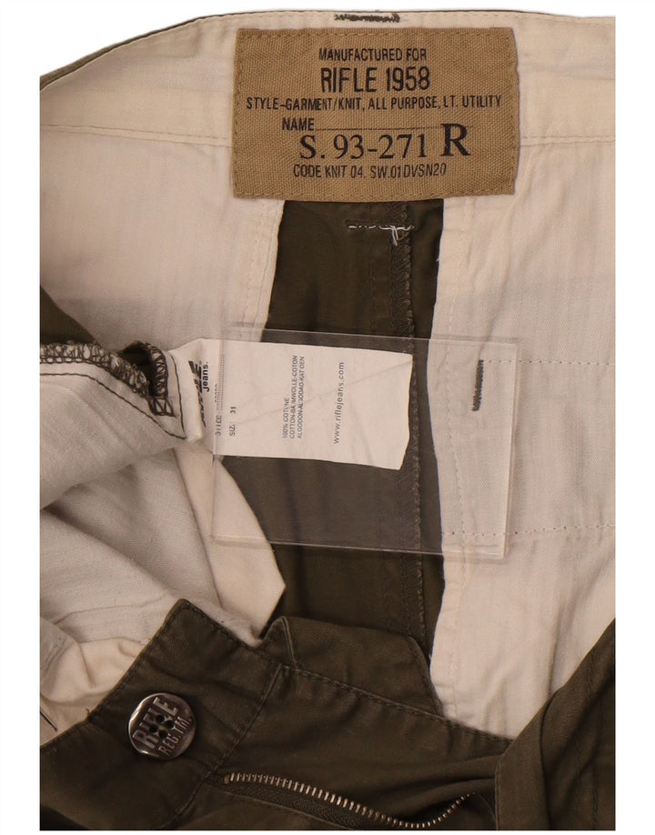 Męskie spodenki chino Rifle W31, średnia bawełna khaki