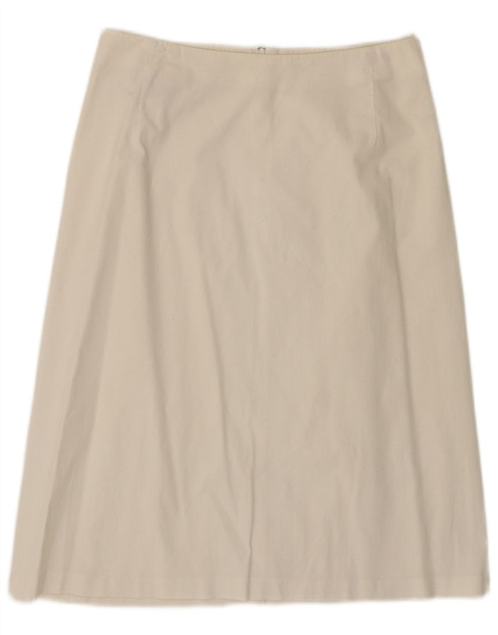 Spódnica damska Benetton w kształcie litery A IT 42 Medium W28 Biała bawełna